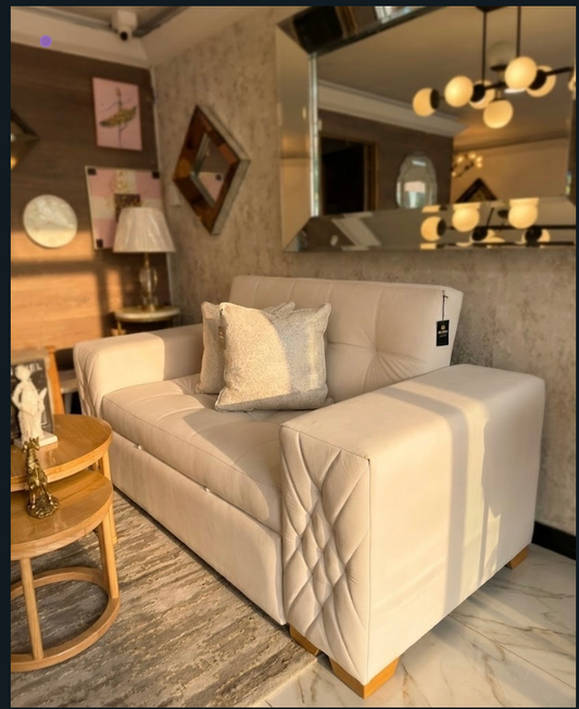 Sala Germany Premium - Sofá Cama Lino Frío Antifluidos + Sillas Flor Morado