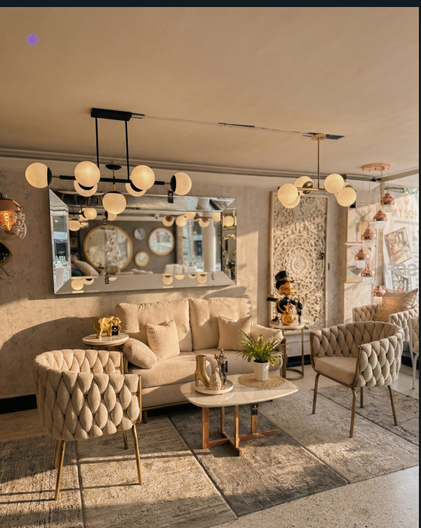 Sala Marcello Premium - Sofá de Lujo con Sillas Trenzadas | Diseño Contemporáneo