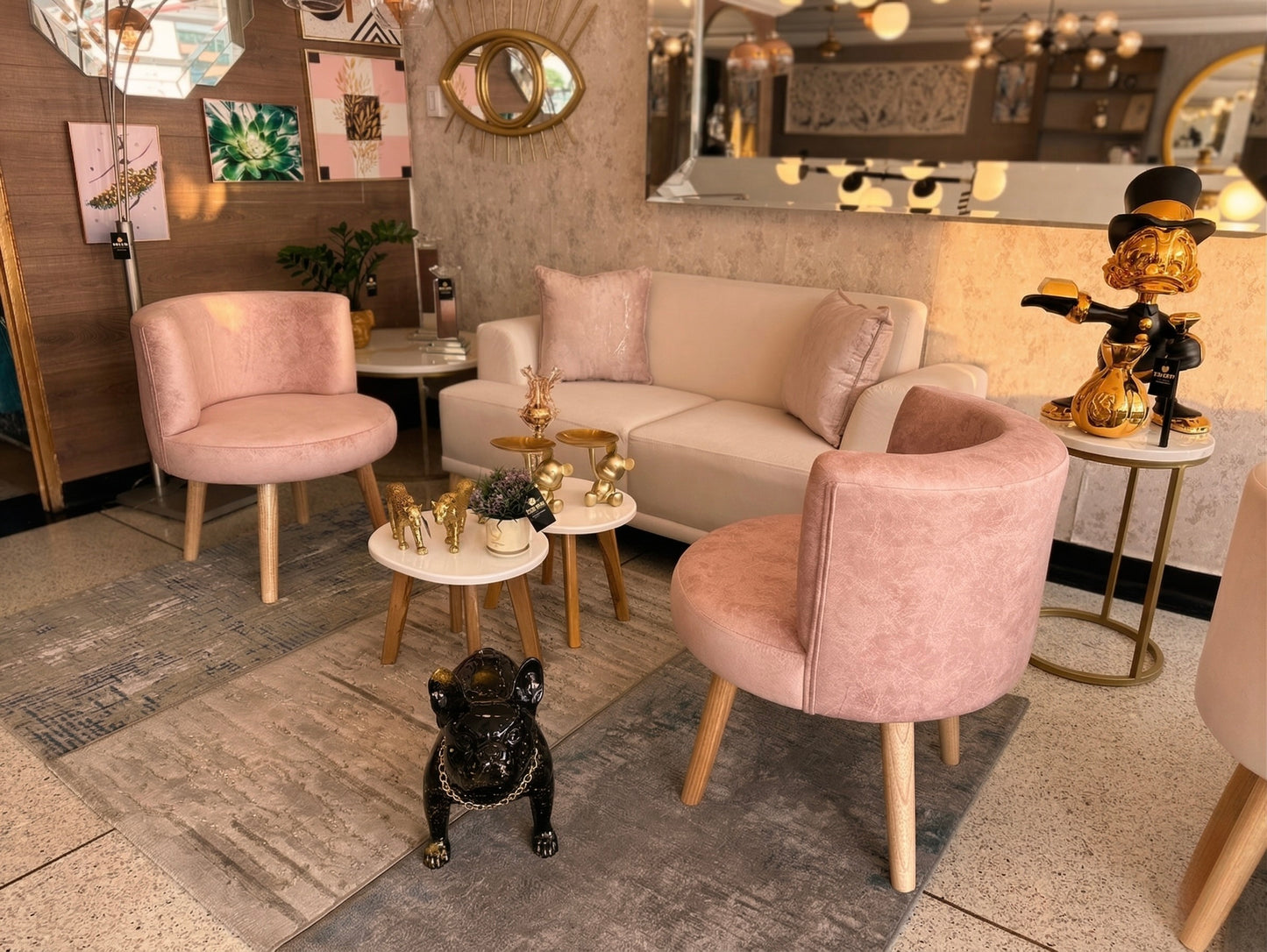 Sala Michelle con Sofá Mathias - Madera Seca Anti-Fluidos Pet-Friendly Entrega Inmediata | My Sofá