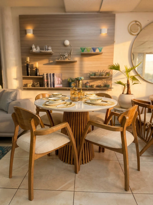 Comedor Miranda - Madera Flor Morado Color Natural Entrega Inmediata | My Sofá