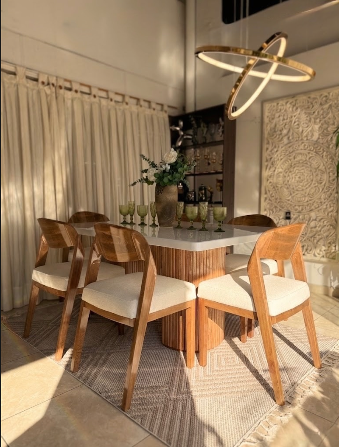 Comedor Fan-ton - 100% Madera Flor Morado.