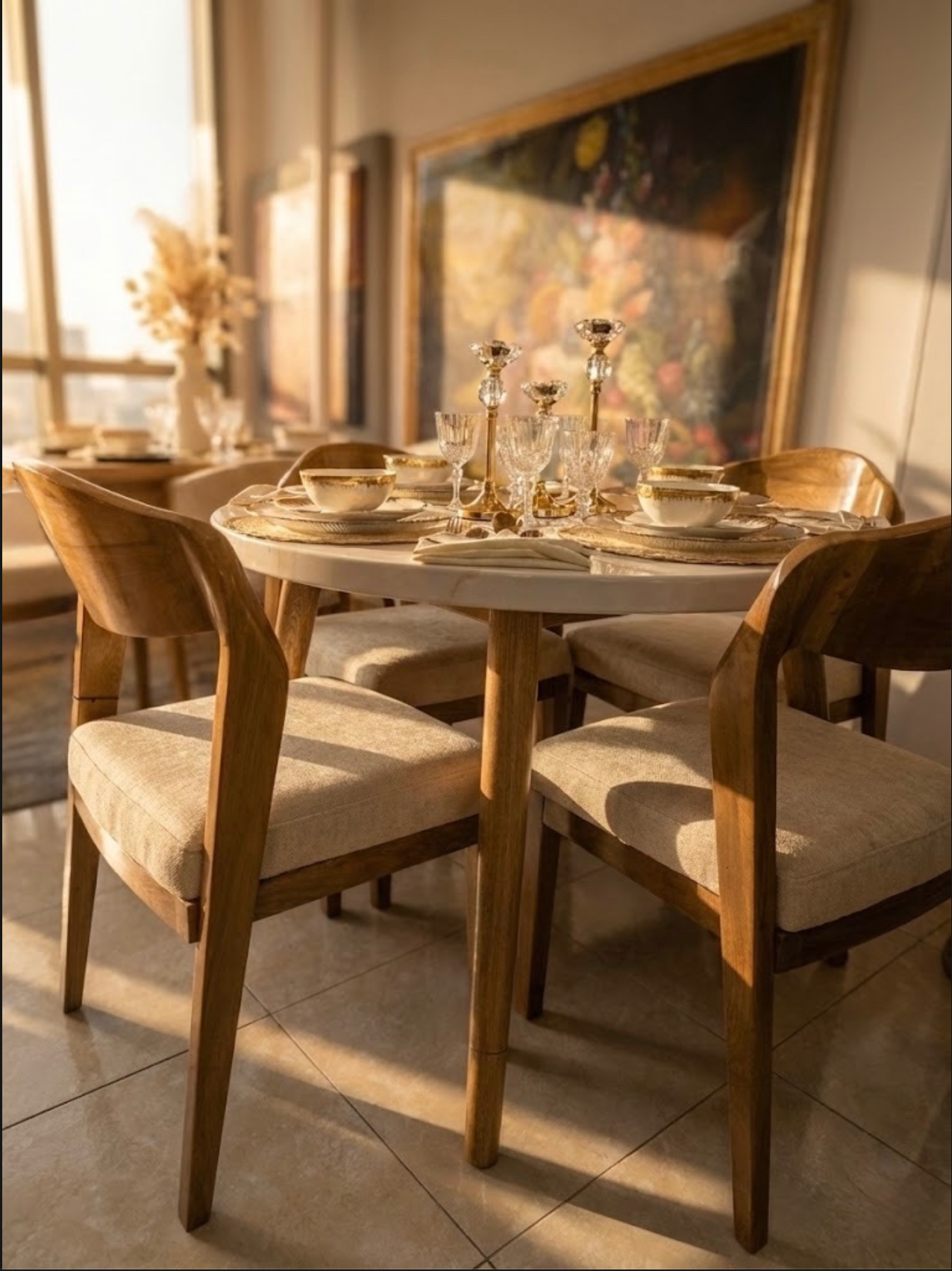 Comedor Fan-ton - 100% Madera Flor Morado.