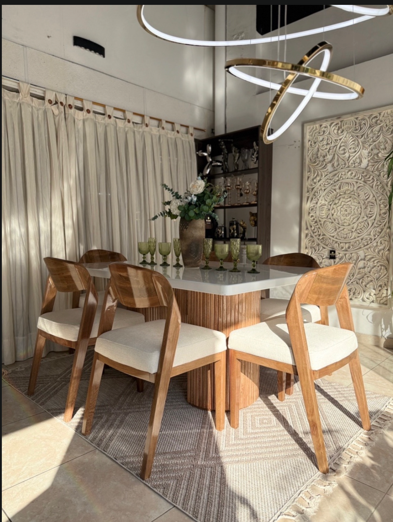 Comedor Fan-ton - 100% Madera Flor Morado.