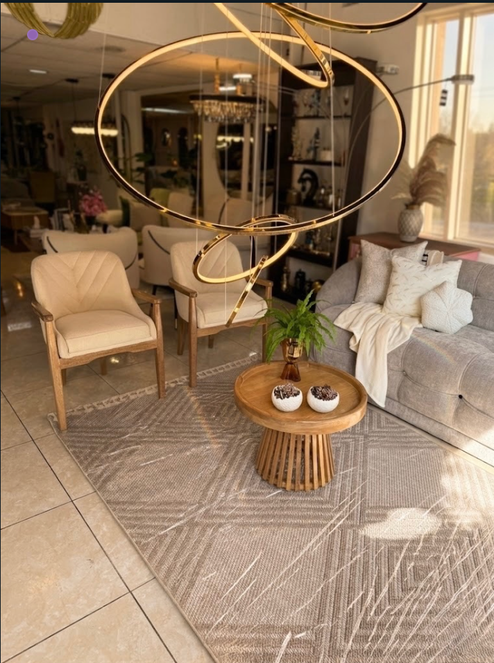 Sala Sophy & Sillas Alaska - Conjunto Premium en Tela Lino Frío