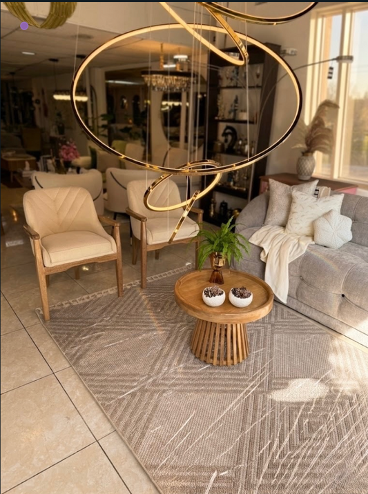 Sala Sophy & Sillas Alaska - Conjunto Premium en Tela Lino Frío