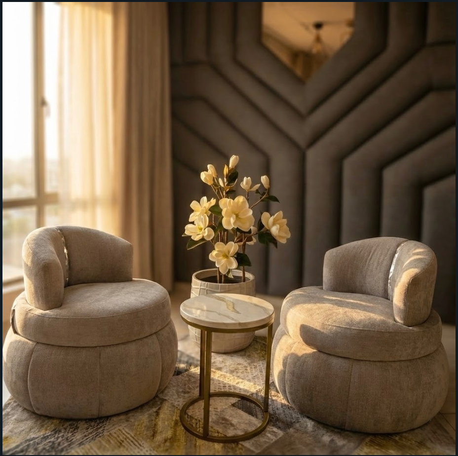 Sillón Bombay - Diseño Orgánico Ultra Acolchado con Tela Antifluidos