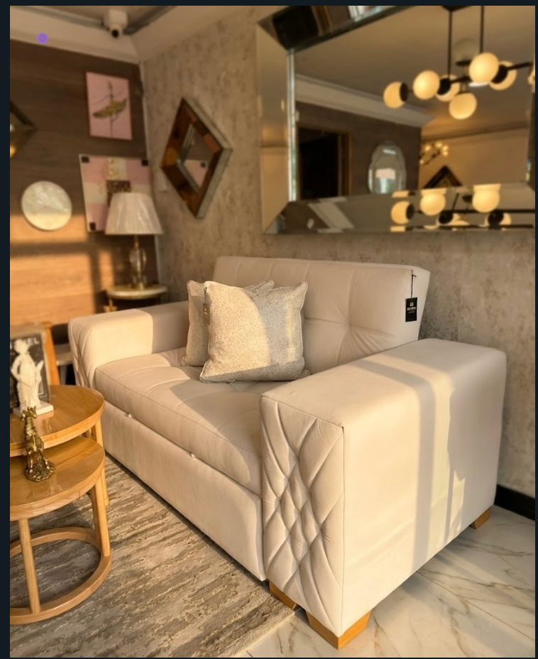Sala Germany Premium - Sofá Cama Lino Frío Antifluidos + Sillas Flor Morado