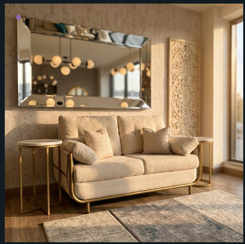 Sala Marcello Premium - Sofá de Lujo con Sillas Trenzadas | Diseño Contemporáneo