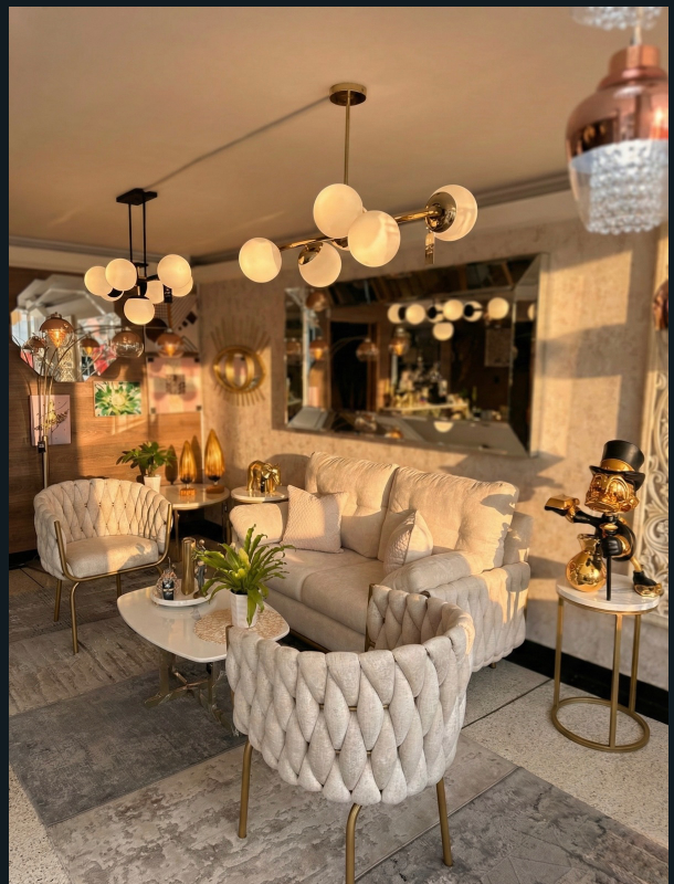 Sala Marcello Premium - Sofá de Lujo con Sillas Trenzadas | Diseño Contemporáneo