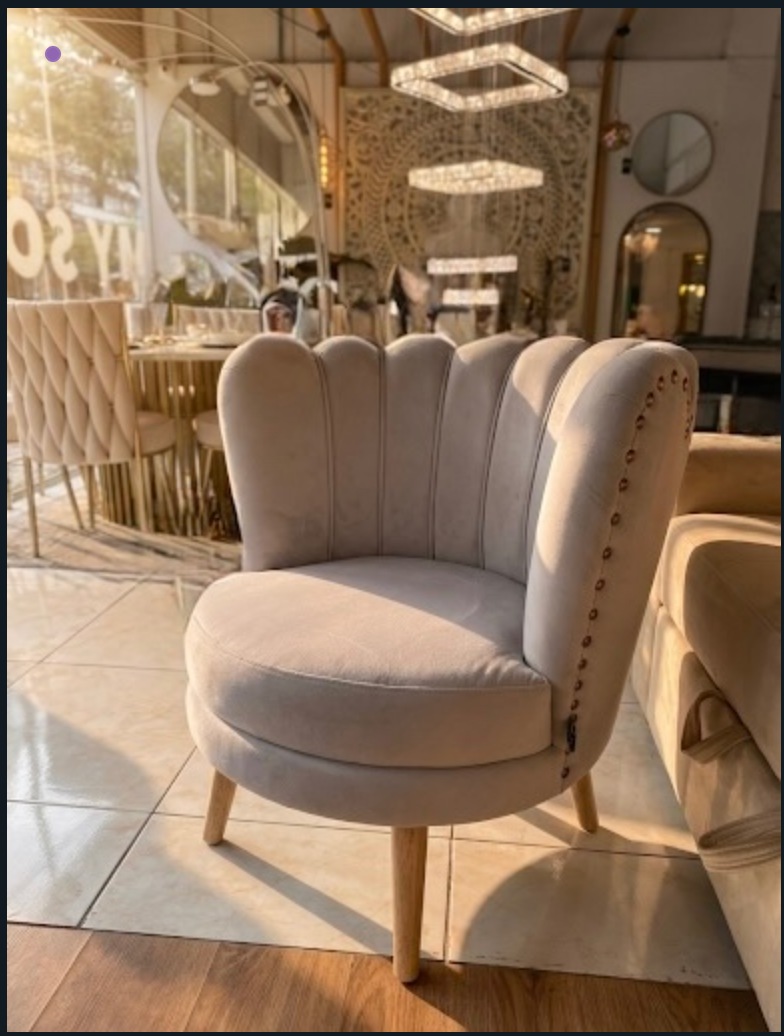 Silla Pétalo Premium - Diseño Orgánico en Madera Nogal | My Sofá
