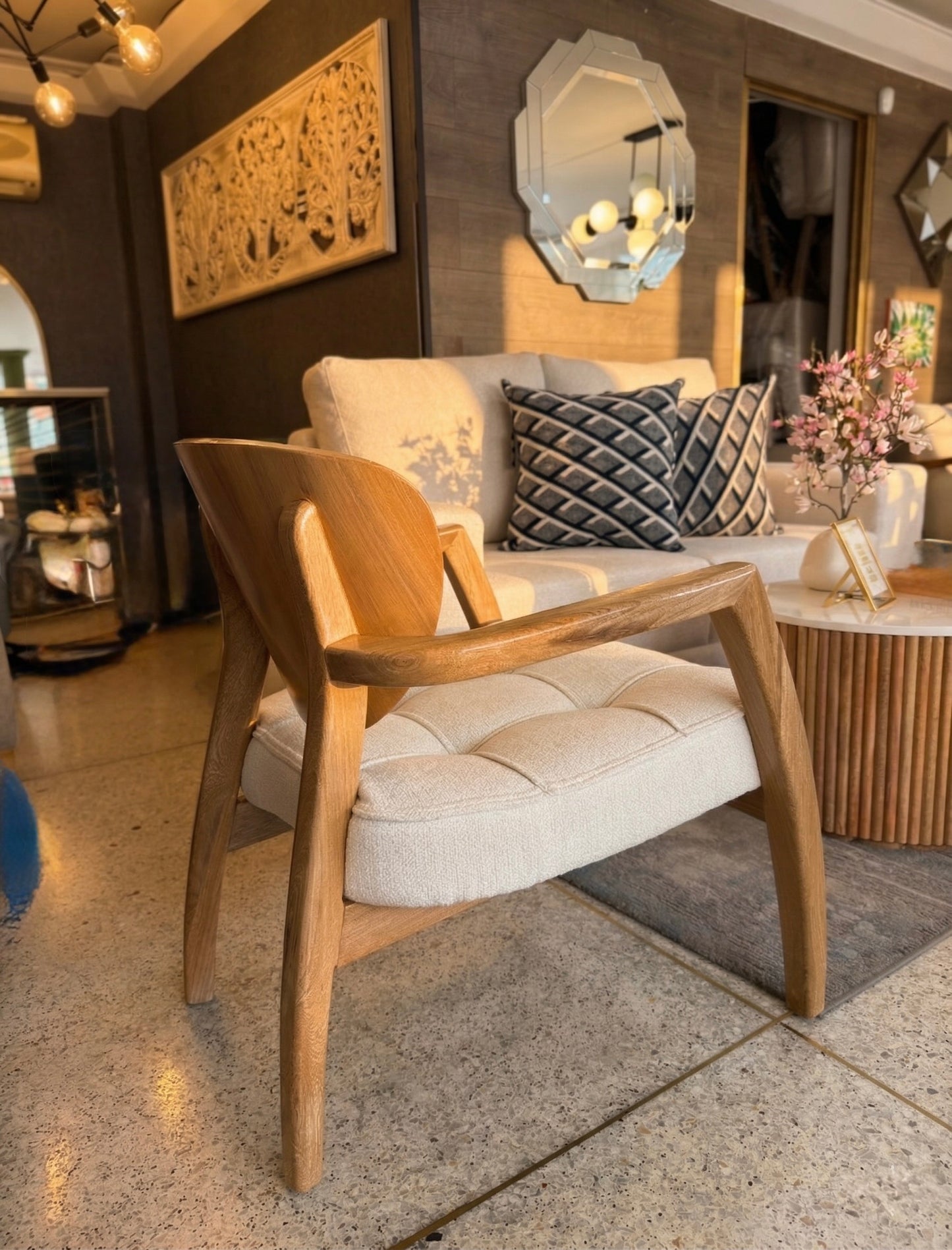 Sala Divatto Última Colección - Sillas Madera Flor Morado Anti-Fluidos Pet-Friendly | My Sofá