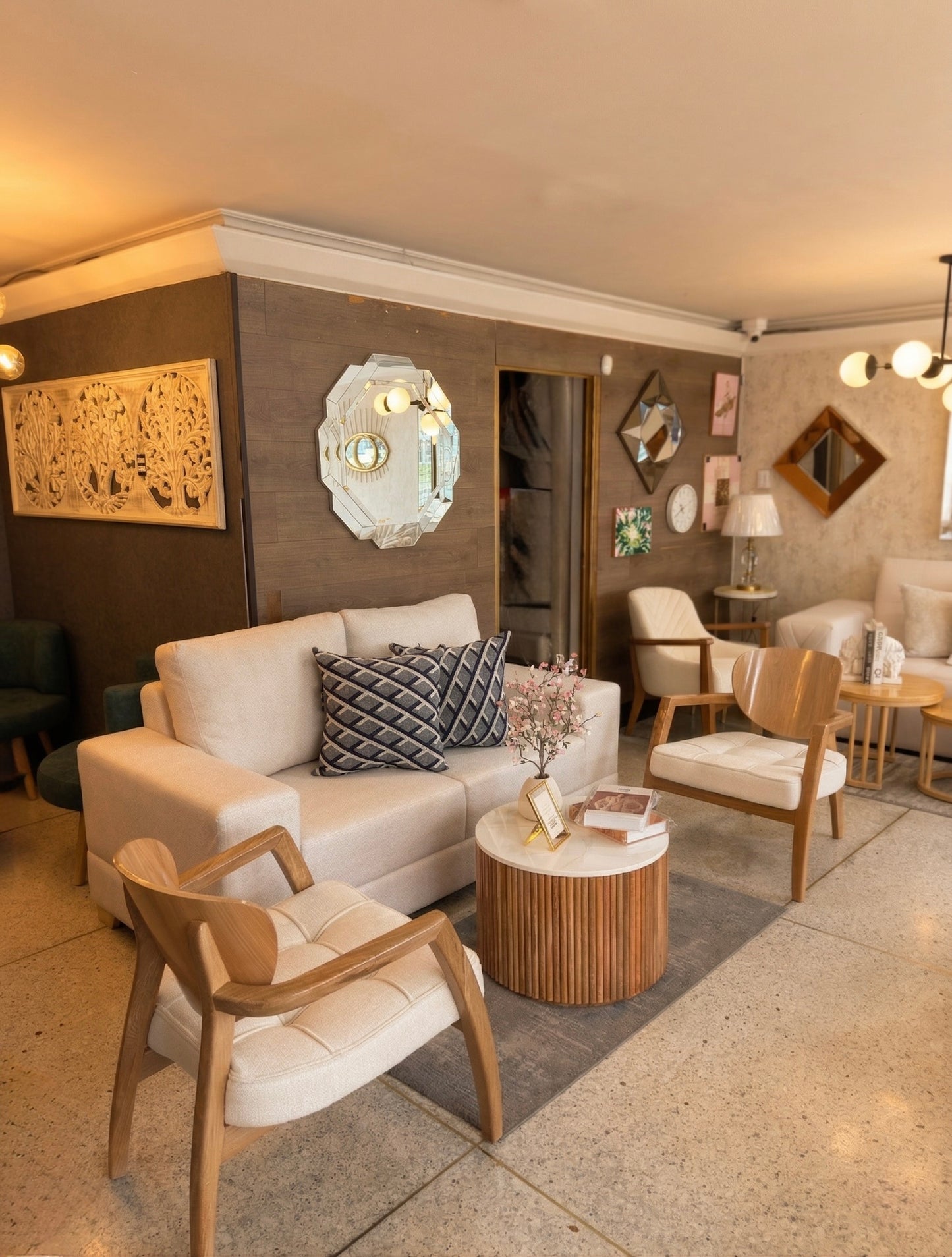 Sala Divatto Última Colección - Sillas Madera Flor Morado Anti-Fluidos Pet-Friendly | My Sofá