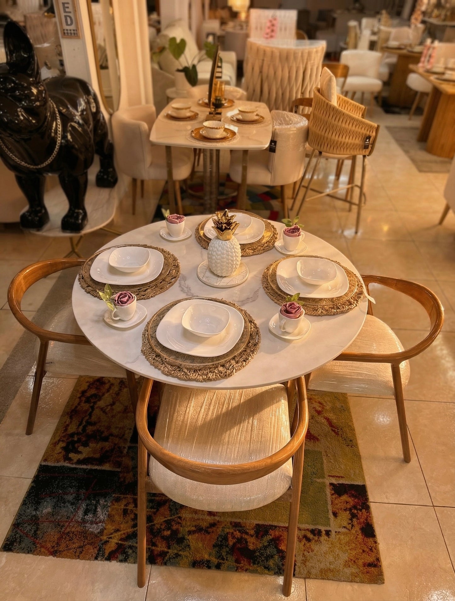 Comedor Indú - Madera Flor Morado Color Natural Entrega Inmediata | My Sofá