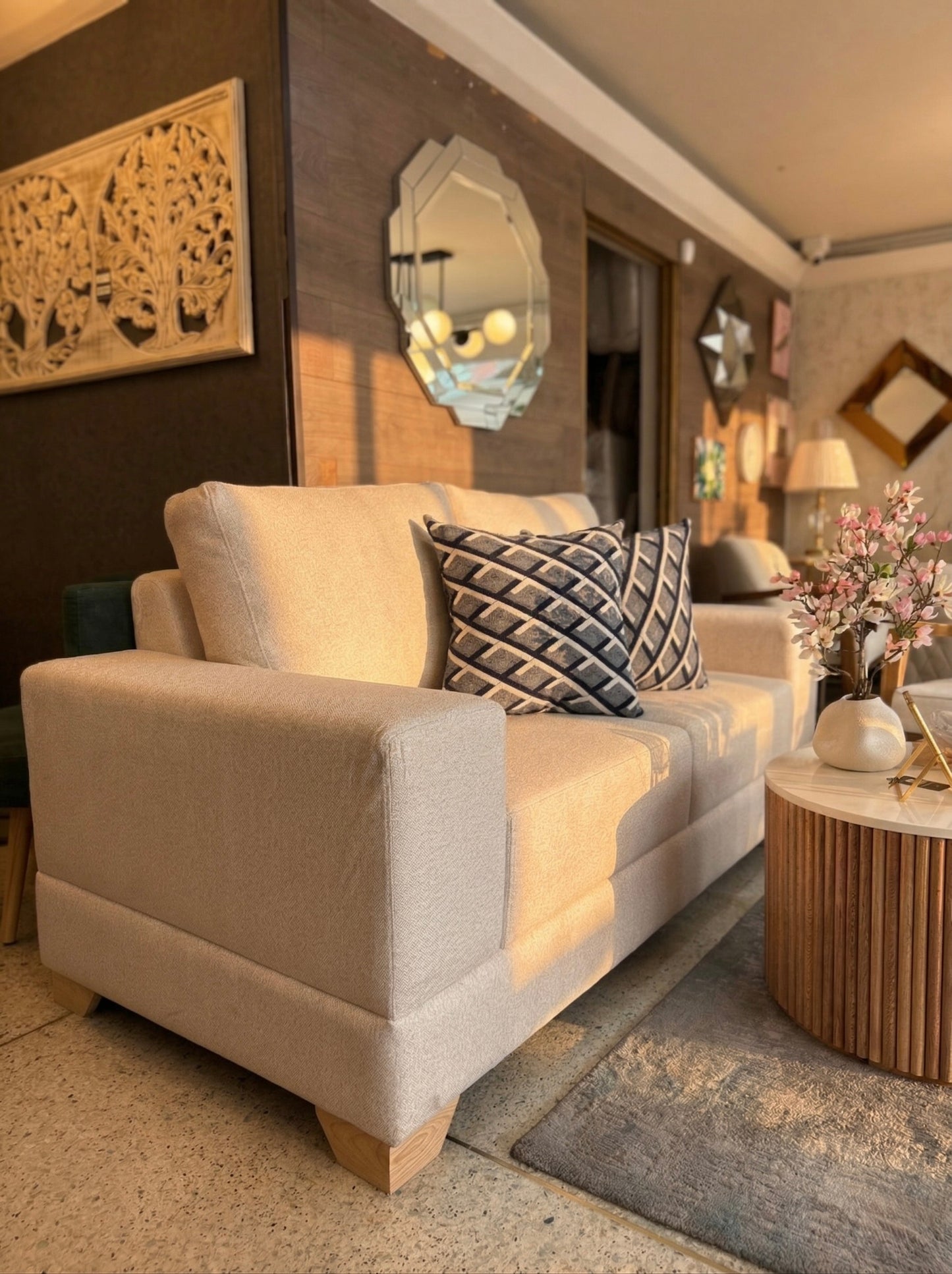 Sala Divatto Última Colección - Sillas Madera Flor Morado Anti-Fluidos Pet-Friendly | My Sofá