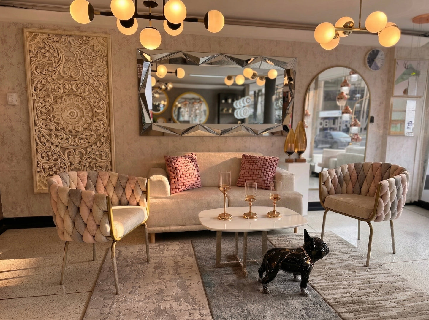 Sala Margaret con Sofá Mathias - Anti-Fluidos Pet-Friendly Varios Colores | My Sofá